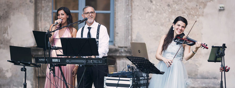 Musica per serenata cerimonia e ricevimento nozze a Roma